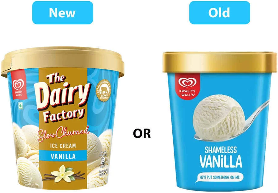 Kwality Wall's Vanilla Shameless Tub